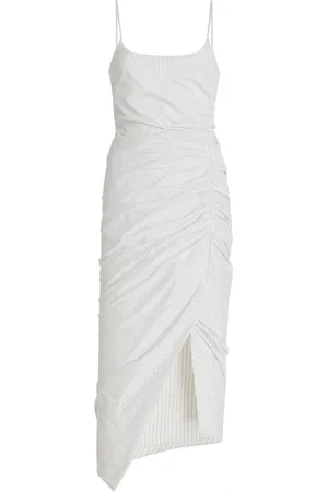 Serafini Gathered Poplin Midi Dress - - IT 42 - Moda Operandi