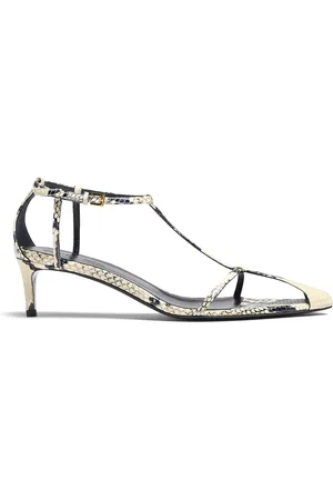 Khaite Bella T-Strap -Effect Leather Sandals - - IT 37 - Moda Operandi