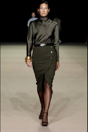 Carla Zampatti Satin Turtleneck Top - - AU 4 - Moda Operandi