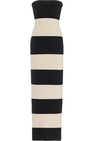 POSSE Exclusive Theo Striped Jersey Strapless Maxi Dress - - L - Moda Operandi