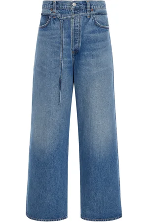 AGOLDE Emmi Stretch Low-Rise Wide-Leg Jeans - - 23 - Moda Operandi