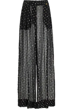 FRANCOISE Exclusive Mila Crepe Jacquard Wide-Leg Pants - - FR 34 - Moda Operandi