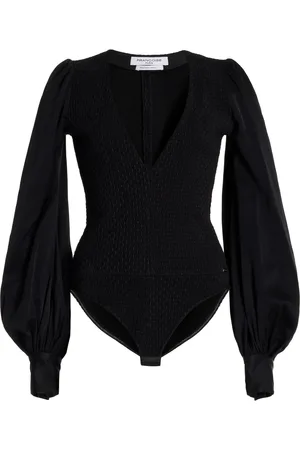 FRANCOISE Exclusive Solange Ruffled Deadstock Jersey Bodysuit - - FR 34 - Moda Operandi