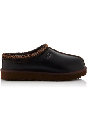 UGG Tasman Regenerate Leather Slippers - - US 6 - Moda Operandi