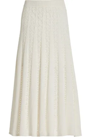 ZIMMERMANN Wylie Flared Knit-Cotton Skirt - - 1 - Moda Operandi