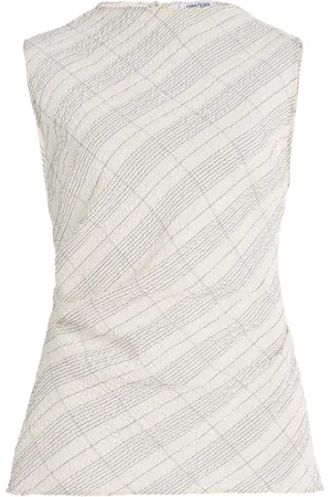 Anna Quan Tali Tartan-Checked Cotton-Blend Top - - AU 8 - Moda Operandi