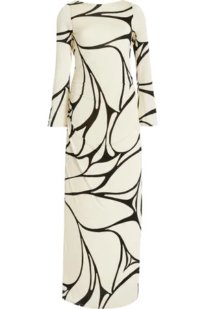 Cala De La Cruz Malaga Jersey Maxi Dress - Black/white - M - Moda Operandi