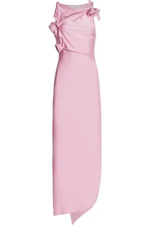 COPERNI Asymmetric Rosette-Detailed Satin Gown - - XS - Moda Operandi