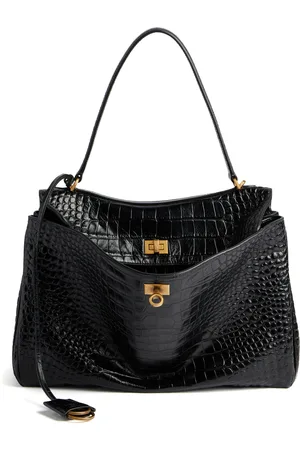 Balenciaga Rodeo Medium Croc-Effect Leather Top Handle Bag - - OS - Moda Operandi