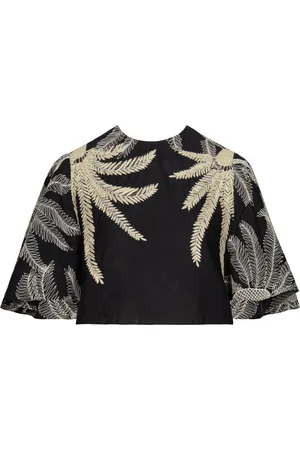 JOHANNA ORTIZ Clar Mind Cotton Top - Black/white - US 2 - Moda Operandi
