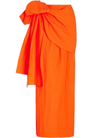 Rosie Assoulin Hustle & Bustle Cotton-Blend Maxi Wrap Skirt - - US 4 - Moda Operandi
