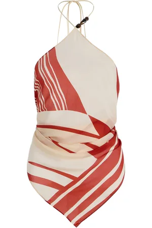 SIR Exclusive Riviera Calla Silk Crepe de Chine Scarf Top - - OS - Moda Operandi