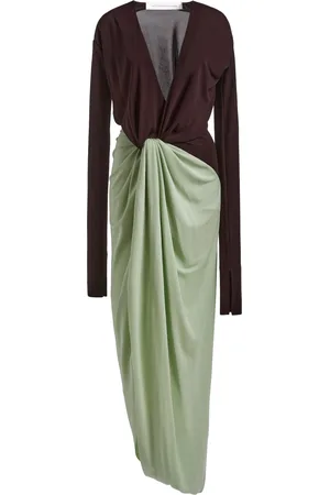 Victoria Beckham Knotted Jersey Gown - - UK 8 - Moda Operandi