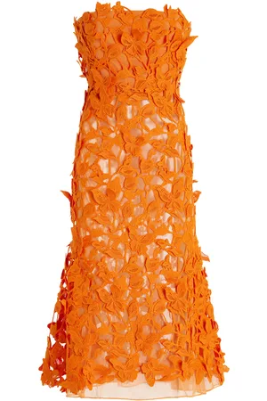 Simkhai Fleurella Floral Guipure Lace Midi Dress - - US 4 - Moda Operandi