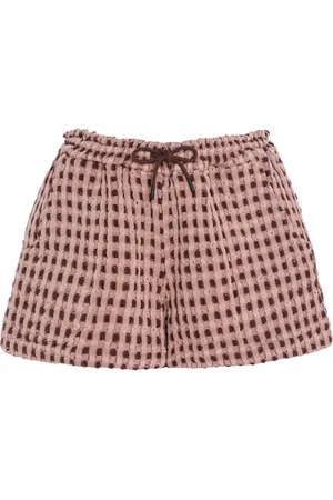 Oas Exclusive Ferratelle Drizzle Cotton Waffle Shorts - - S - Moda Operandi