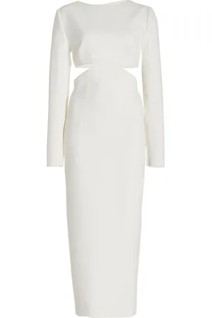 Carolina Herrera Cutout Crepe Midi Dress - - US 2 - Moda Operandi