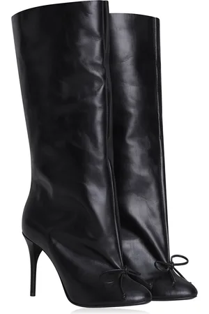 Alaïa Wide Leather Knee Boots - - IT 36 - Moda Operandi