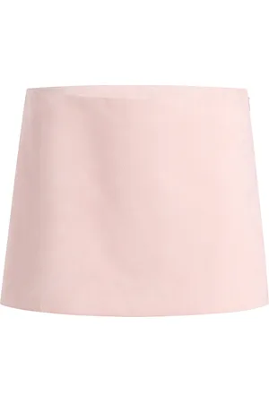 Khaite Jett Suede Mini Skirt - - US 4 - Moda Operandi