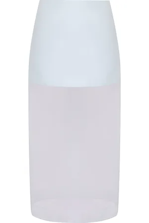 ZIMMERMANN Crush Layered Silk Midi Skirt - - 0 - Moda Operandi