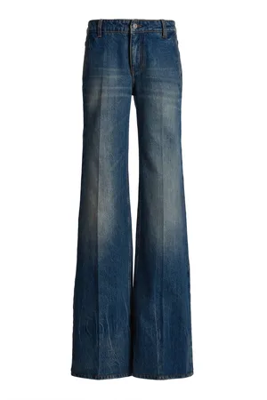 Victoria Beckham Twisted Rigid Low-Rise Straight-Leg Jeans - - 24 - Moda Operandi