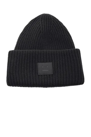 Acne Studios Pansy N Face Appliquéd Wool Beanie - - OS - Moda Operandi