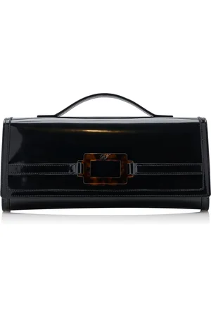 Roger Vivier Belle Vivier Leather Clutch - - OS - Moda Operandi