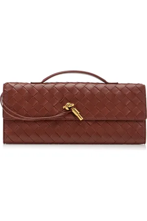 Bottega Veneta Andiamo Intrecciato Leather E/W Clutch - - OS - Moda Operandi
