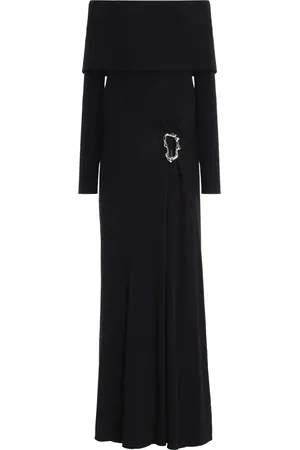 Anna Quan Phoebe Off-The-Shoulder Knit-Cotton Maxi Dress - - UK 4 - Moda Operandi