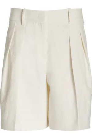 Michael Kors Pleated-Sandwashed Shorts - - US 12 - Moda Operandi