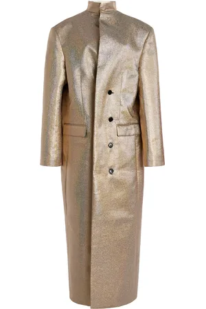 Marie Adam-Leenaerdt Oversized Lamé Coat - - FR 34 - Moda Operandi