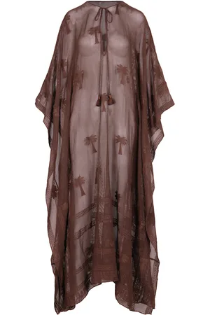 JOHANNA ORTIZ Bar Embroidered Cotton Midi Dress - - XS - Moda Operandi
