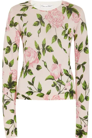 Oscar de la Renta Printed Wool Sweater - - XS - Moda Operandi