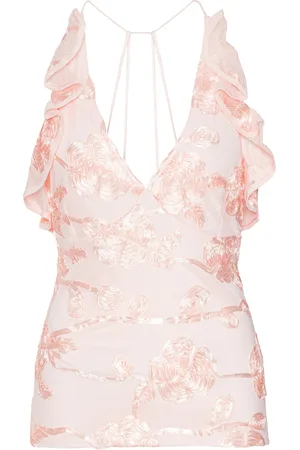 ROTATE Ruffled Mesh Tank Top - - EU 34 - Moda Operandi