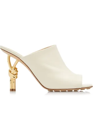 Bottega Veneta Knot-Detailed Leather Mules - - IT 37 - Moda Operandi