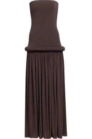 Alaïa Piped Jersey Maxi Dress - - FR 36 - Moda Operandi