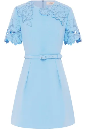 LEO LIN Aurélie Appliquéd Mini Dress - - AU 16 - Moda Operandi
