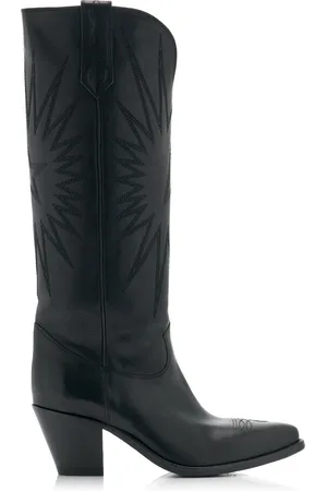 Golden Goose Wish Star Francesca Leather Western Boots - - IT 37 - Moda Operandi
