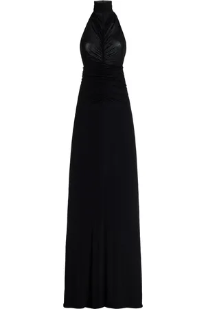Atlein Ruched Halter-Neck Gown - - FR 38 - Moda Operandi
