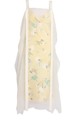 Erdem V-Neck Slip Midi Dress - - UK 8 - Moda Operandi
