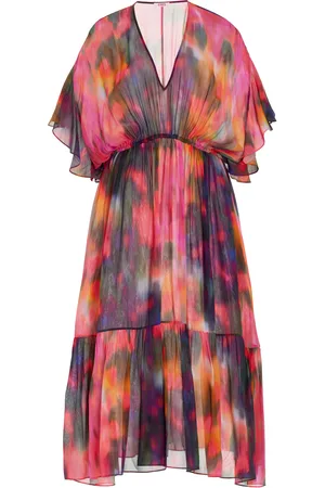 ERES Infinie Printed Silk Midi Dress - - S - Moda Operandi