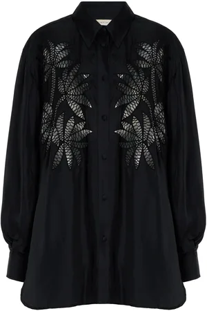 Diotima Long Silk Shirt - - 1 - Moda Operandi