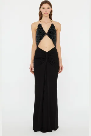 CHRISTOPHER ESBER Tiered Thorn Beaded Disconnect Dress - - AU 10 - Moda Operandi