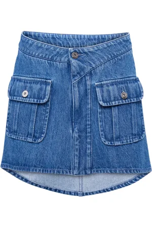J.W.Anderson Pocket-Detailed Denim Mini Skirt - - UK 8 - Moda Operandi
