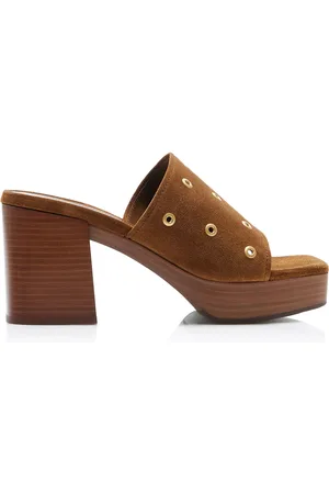 Gianvito Rossi Grommet-Embellished Suede Platform Sandals - - IT 36 - Moda Operandi