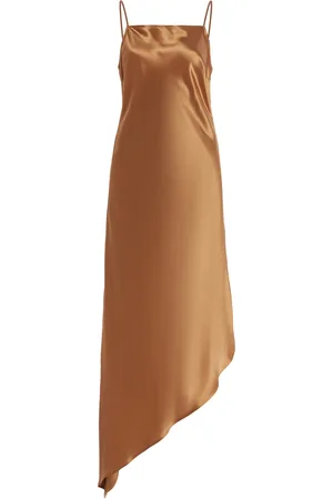 By Malene Birger Leviana Satin Midi Slip Dress - - EU 32 - Moda Operandi
