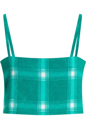 Rosie Assoulin Easy Plaid Bandeau Top - - US 0 - Moda Operandi