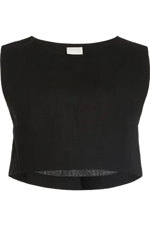 POSSE Exclusive Martina Linen Crop Top - - XS - Moda Operandi
