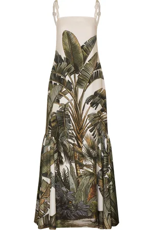 Andres Otalora Coraçao Printed Cotton Poplin Maxi Dress - - M - Moda Operandi