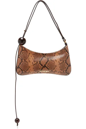 Jacquemus Snake-Print Leather Shoulder Bag - - OS - Moda Operandi