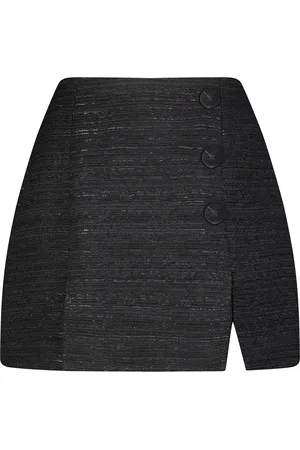 Matthew Bruch Kick-Pleat Tweed Mini Skirt - - US 0 - Moda Operandi